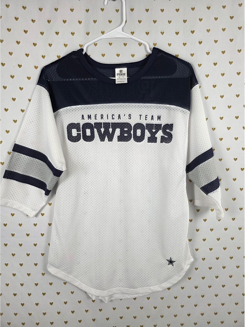 VS PINK Dallas Cowboys Jersey XS NFL America's Team Mesh Football Shirt